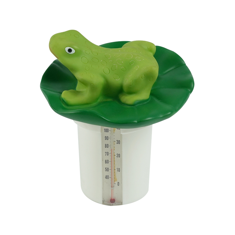 1509 Floating Animal Dispenser with Thermometer-frog