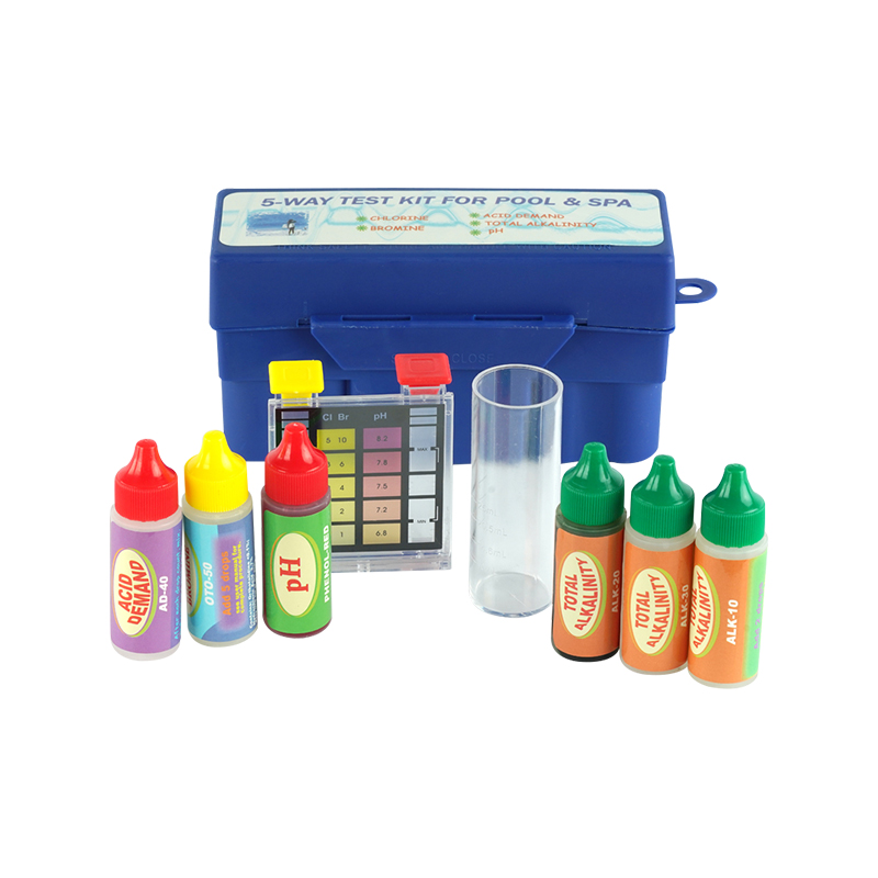 1911 5-way Test Kit for Pool & Spa Test Chlorine, Bromine, Ph, Acid Demand, Total Alkalinity