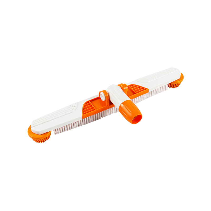 1438 1438 20'/50cm Premium Polybristle Floor and Wall Brush W/roller Bumper ,push Button Angle Adjust and EZ Twist Telepole Connect /disconnect